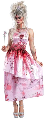 Image de Costume de princesse zombie, rose, pour femme, taille M