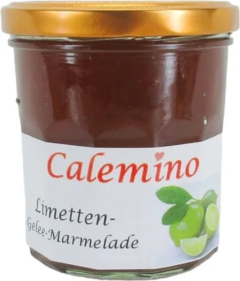 Produktbild von Limetten-Gelee-Marmelade mit braunem Rohrzucker 350g
