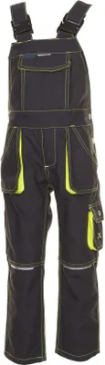 Produktbild von Größe 170/176 Kinder Planam Junior Latzhose anthrazit gelb Modell 6120