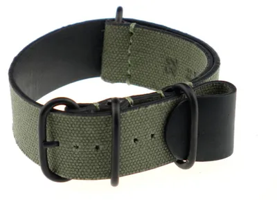 Produktbild von Happel Nato-/ Durchzugsband Kansas 20mm natogrün