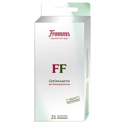 Zdjęcie produktu dla Prezerwatywy MAPA Fromms FF 21 SB block pack ze specjalną warstwą nawilżającą