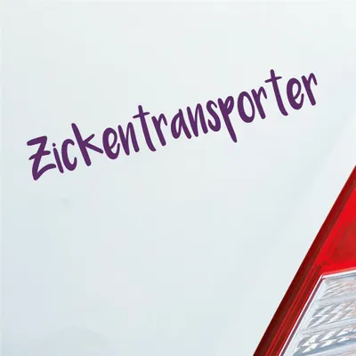Produktbild von Auto Aufkleber Zickentransporter Mädels Tuning 19x4 cm Lila Sticker Heckscheibenaufkleber