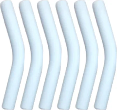 Produktbild von Stück Silikon-Strohhalmspitzen, flexibel, wiederverwendbar, lebensmittelecht, Ersatzspitze für Strohhalme in Ellenbogenform für Hydraflow-Strohhalme aus Edelstahl
