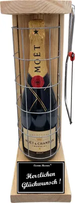 Produktbild von Moet - Herzlichen Glückwunsch - Eiserne Reserve Gitterkäfig Glückwunsch Geschenk