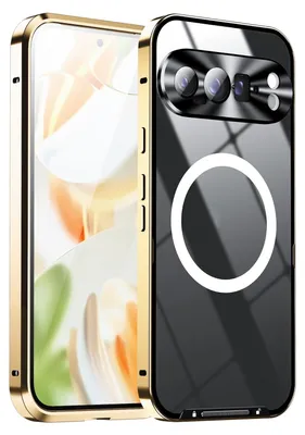 Obrázok produktu pre Pre Google Pixel 9 Pro Magnetic Magsafe Metal Design Protective Cover Case Gold