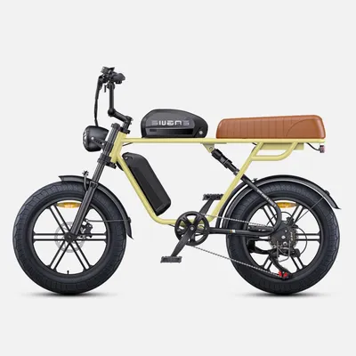 Obrázok produktu pre Elektrický Bicykel M1 EU - Motor 250W Batéria 48V28.6AH 20-Palcové Pneumatiky Hydraulické Kotúčové Brzdy - Žltá