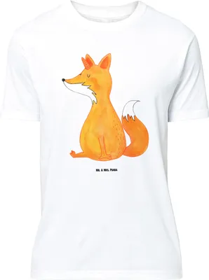 Produktbild von Mr. & Mrs. Panda Größe M T-Shirt Einhorn Fuchs - Weiß - Geschenk, Fuchshörnchen, Füchse, mit Spruch, Unicorns, Herren, Tshirt, Shirt, Unicorn, Einhörner