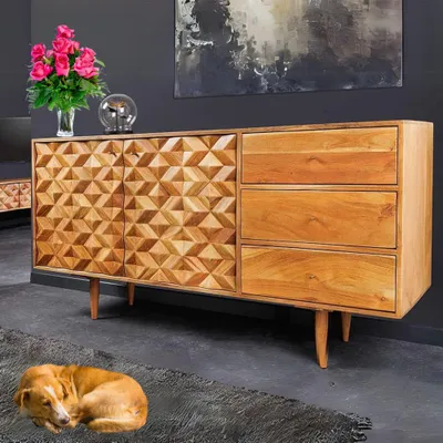 Produktbild von Dekoratives Sideboard MOSAICO 145cm Akazie Kommode