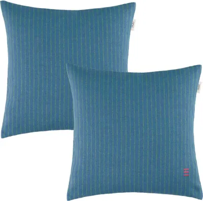 Produktbild von ESPRIT Zierkissenhülle FUN STRIPE-2 Blau 38 x 38 cm - 2er Set