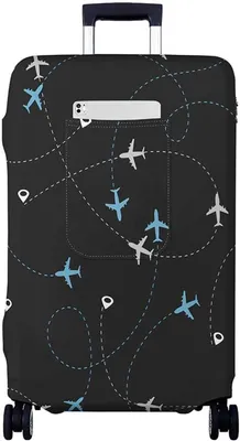 Immagine prodotto di Copertura elastica per valigie da cabina, da 45,7 a 81,3 cm, lavabile, ideale per i viaggi