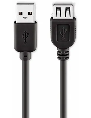 S/CONN USB 2.0 Verlängerungskabel – 5 M, A-Stecker Auf A-Buchse, Doppelt Geschirmt