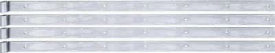 Image de Charnière de porte Alberts 862459, droite, extrémité droite, zinguée bleu par galvanisation, rouleau Ø 16 mm, dimensions 1000 x 40 mm, lot de 4