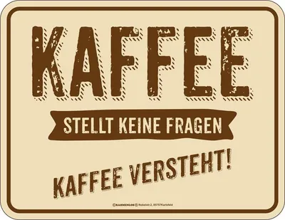 Produktbild von Kaffee versteht - Magnete - keine Fragen