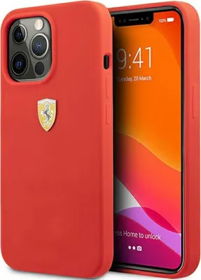 Zdjęcie produktu dla Ferrari FESSIHCP13XRE iPhone 13 Pro Max6,7" czerwony/red hardcase Silicone
