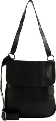 Produktbild von HAROLD'S Leder Umhängetasche Schultertasche Caugio Handbag Double Up Black schwarz
