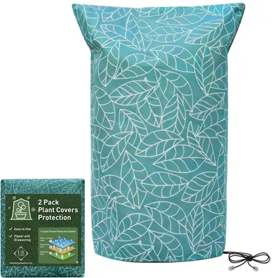 Image de Lot de 2 protections d'hiver pour plantes, dimensions 150 x 130 cm