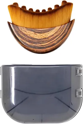 Imagen del producto de Cepillo de masaje de drenaje linfático, portátil, para rostro y cuerpo, que incluye una bolsa de transporte, ideal para el cuidado de la piel