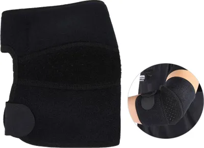 Immagine prodotto di Supporto per gomito per sport all'aperto Protezione per gomito Cinghia di protezione per adulti per tennis e badminton Nero