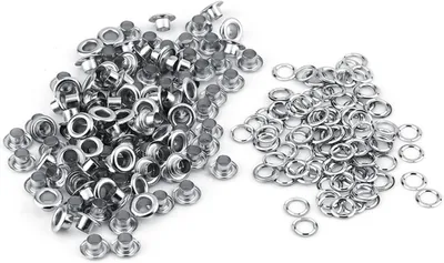 Imagen del producto de Anillos metálicos de 5 mm de diámetro interior, paquete de 100 unidades, para trabajos en cuero