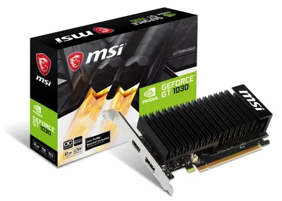 Immagine prodotto di MSI GeForce GT 1030 2GHD4 LP OC, GeForce GT 1030, 2 GB, GDDR4, 64 bit, 2100 MHz, PCI Express x16 3.0