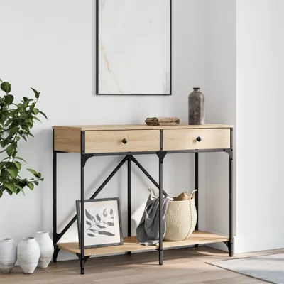 Obrázok produktu pre vidaXL Konzolový stolík Sonoma dub 100x39x78,5 cm odvodený výrobok z dreva