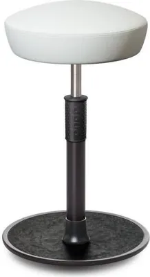 Produktbild von Sitz- Stehhocker Free Tall Hutsitz Boxmark Leder Weiß schwarz /schwarz.