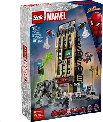 Produktbild von LEGO | Marvel Spider-Man vs. Mysterio: Daily Bugle - Superhelden Spielzeug mit Mech Actionfigur und 7 Minifiguren - Kinder Geschenk für Jungen ab 10 Jahren, Mädchen und Fans - 76342