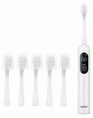 Image de Soulima 26850, brosse à dents sonique blanche