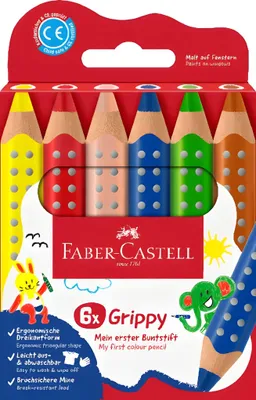 Produktbild von Faber-Castell 110630, Blau, Grün, Orange, Pink, Rot, Gelb, 6 Stück(e)