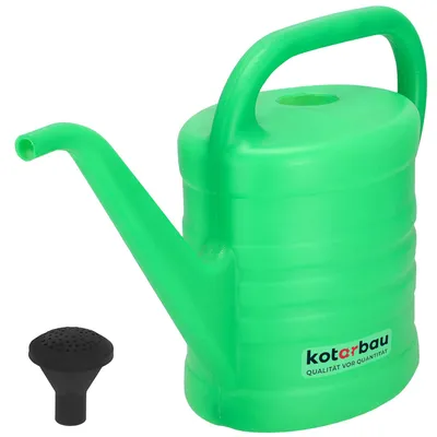Productafbeelding van KOTARBAU® Gieter, 2,5 l, ovaal, duurzame tuingieter van kunststof, voor het gieten van bloemen, met gietdouche, irrigatiesysteem, gieter, bloemgieter voor binnen en buiten