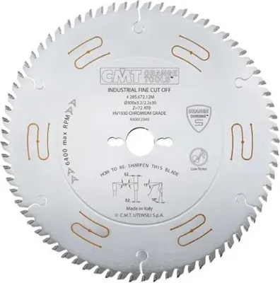 Immagine prodotto di CMT | Lama per tagli longitudinali e trasversali - ø250/30 mm Z40 WZ/ATB insonorizzata