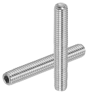 Produktbild von Set mit 6 Madenschrauben, M6 x 50 mm, Edelstahl