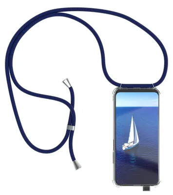 Produktbild von EAZY CASE Handykette mit Hülle für Huawei P Smart Pro / Y9s (2019) / Honor 9X Pro Backcover Handykette, zum Umhängen in Dunkelblau