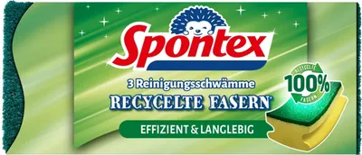 Obrázek produktu pro Čistící houba Spontex recyklovaná 3 kusy