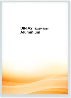 Produktbild von RAWWEST.BIS Alu Bilderrahmen 42x59,4 cm mit Plexi Rahmen für Bilder und Poster, Silber