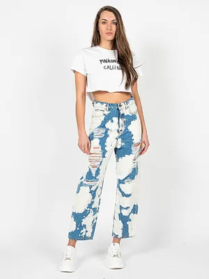 Obrázok produktu pre Pinko Jeans "Chaplin 4" - 1J10VC Y649 | Chaplin 2 - White, Blue- Veľkosť: 27(EU)
