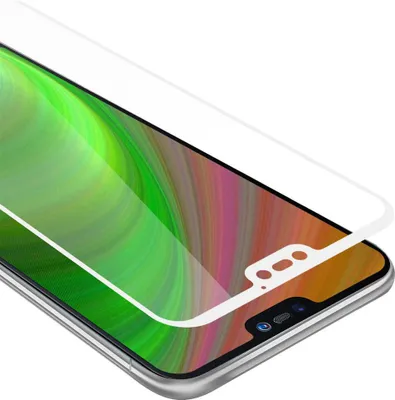 Produktbild von Cadorabo Panzerfolie für Huawei P20 LITE Schutzfolie in Weiß Vollbild Folie Tempered Display Schutzglas