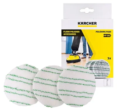 Productafbeelding van KÄRCHER 28631970 KÄRCHER Polierpads Mikrofaser 60 °C waschbar, 3 St.