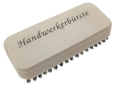 Produktbild von Handwerkerbürste / Handwaschbürste 100x45 mm von BÜMAG - Buchenholz, straffe, kurze Borste gegen hartnäckigen Schmutz