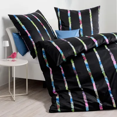 Produktbild von Janine Mako-Satin Bettwäsche modern art S 42178-09 multicolor 155x200 cm + 80x80 cm