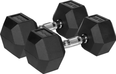 Image de Rebel RBA-2325-12.5 Haltères HEX en fonte caoutchoutée 2 x 12,5 kg