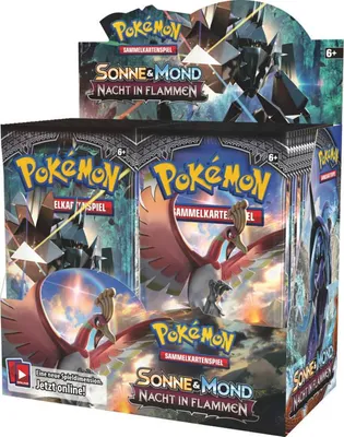 Produktbild von Pokémon 36 Booster Display - Sonne & Mond - Nacht in Flammen - Serie 3