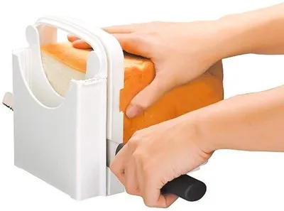 Productafbeelding van Handmatige, veiligheidscertificeerde broodjesmachine, zelfgemaakt, compact apparaat voor het maken van broodjes met instelbare dikte, geschikt voor broodjes, toast en sandwiches