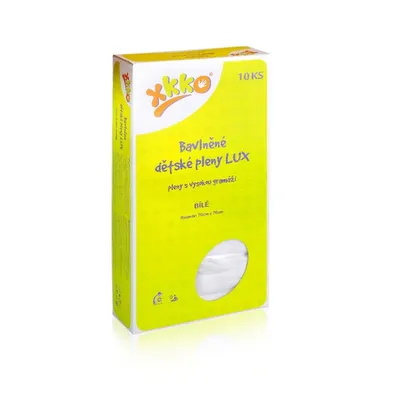 Image de XKKO LUX Couches en coton de haute qualité 70x70 blanc - 10pcs