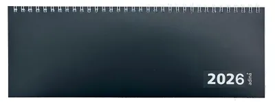 Produktbild von 2026 ADINA Großer Tischquerkalender XXL 42x13cm schwarz