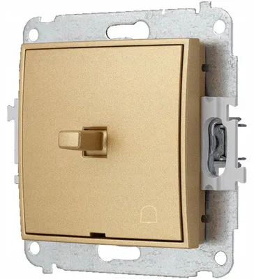 Produktbild von Karlik MINI 29/29 Glockenmodul Unterputz Gold matt