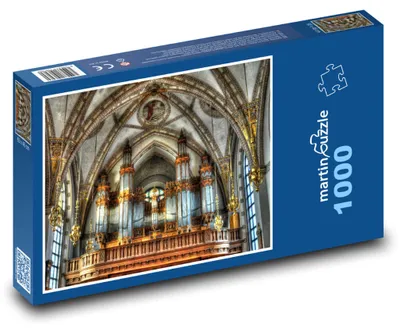 Obrázek produktu pro martinpuzzle - Puzzle 1000 - Interiér kostela s varhanami