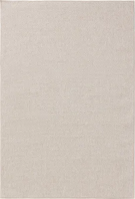 Produktbild von benuta In- & Outdoor Teppich Iowa Creme 80x150 cm Teppich Wohnzimmer Outdoorteppich Rechteckig Einfarbig Modern Kurzflor Skandinavisch