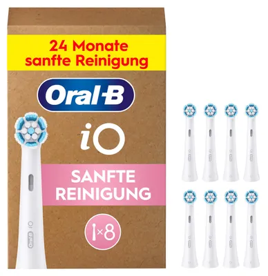Produktbild von Oral-B iO Gentle Care, 8 Stück(e), Weiß, Weich, Oral-B, iO Gentle Care, Box
