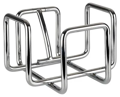 Produktbild von APS 11767 Serviettenhalter HERO, Metall verchromt, 14,5 x 14,5 cm, Höhe 10 cm, für ca. 65 Cocktailservietten